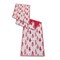 Melrose Embroidered Pine Trees Christmas Table Runner - 72" - Red and White